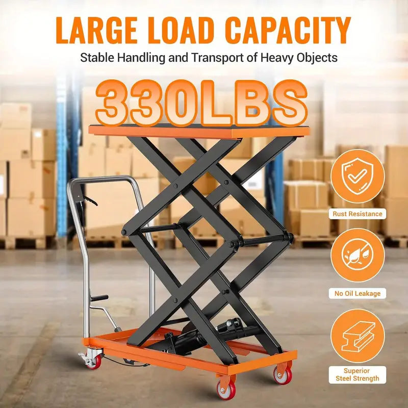 Heavy Duty Hydraulic Double Scissor Lift Table