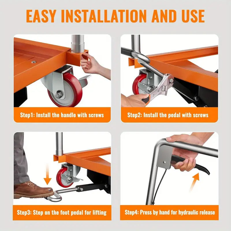 Heavy Duty Hydraulic Double Scissor Lift Table